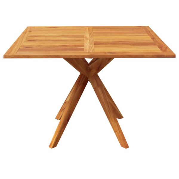 vidaXL Patio Table 43.3"x43.3"x29.5" Solid Wood Acacia - Image 3