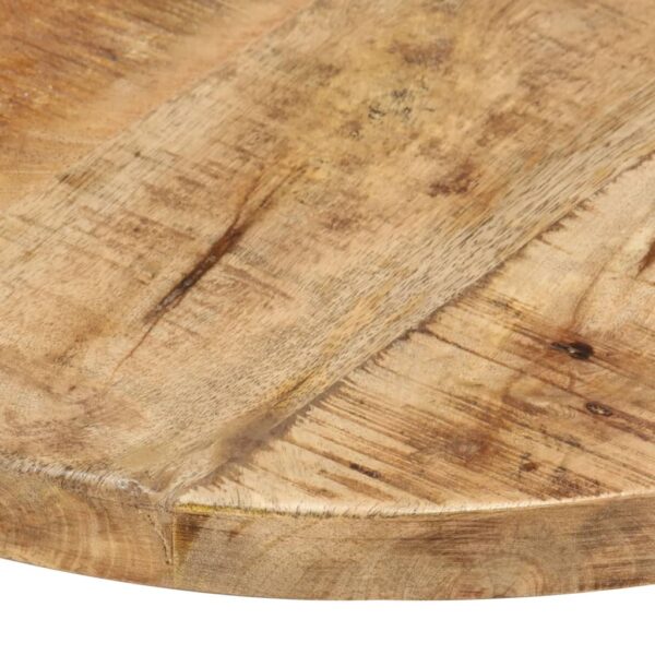 vidaXL Table Top Ã˜19.7"x(0.98"-1.06") Solid Mango Wood - Image 3