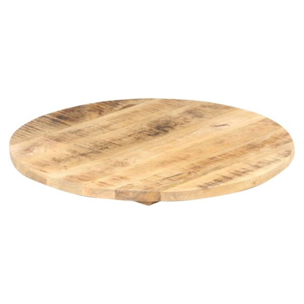 vidaXL Table Top Ã˜19.7"x(0.98"-1.06") Solid Mango Wood - Image 5