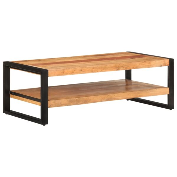 vidaXL Coffee Table 47.2"x23.6"x15.7" Solid Acacia Wood - Image 7