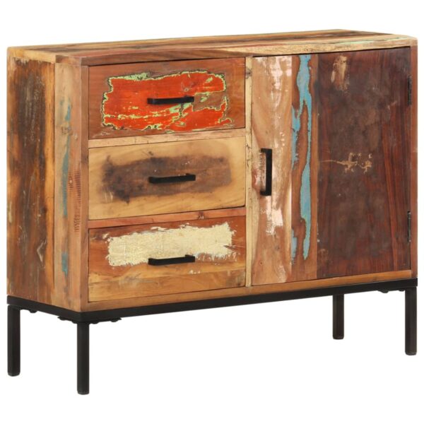 vidaXL Sideboard 34.6"x11.8"x28.7" Solid Reclaimed Wood