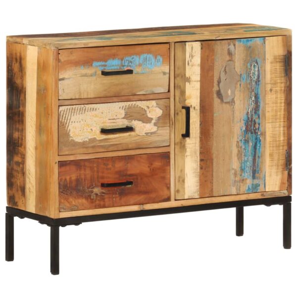 vidaXL Sideboard 34.6"x11.8"x28.7" Solid Reclaimed Wood - Image 11