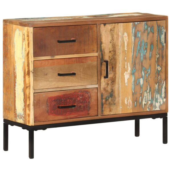 vidaXL Sideboard 34.6"x11.8"x28.7" Solid Reclaimed Wood - Image 12