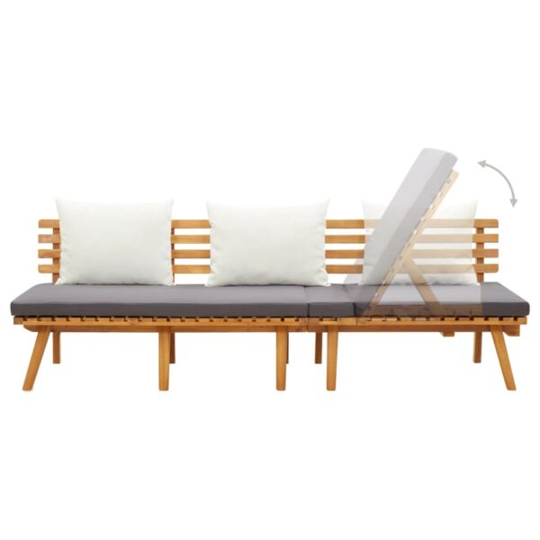 vidaXL Garden Day Bed 78.7"x25.6" Solid Wood Acacia - Image 3