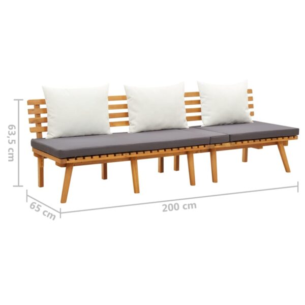 vidaXL Garden Day Bed 78.7"x25.6" Solid Wood Acacia - Image 10