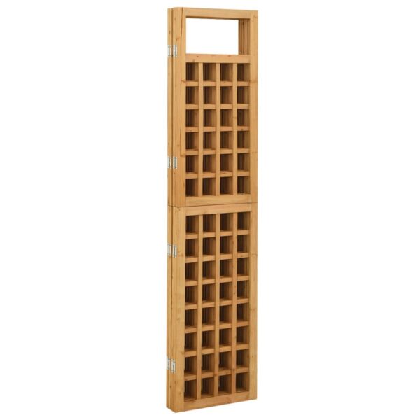 vidaXL 4-Panel Room Divider/Trellis Solid Fir Wood 63.4"x70.9" - Image 4