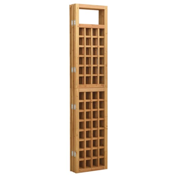 vidaXL 5-Panel Room Divider/Trellis Solid Fir Wood 79.3"x70.9" - Image 4