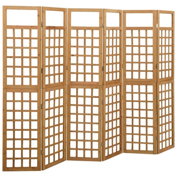 vidaXL 6-Panel Room Divider/Trellis Solid Fir Wood 95.5"x70.9"