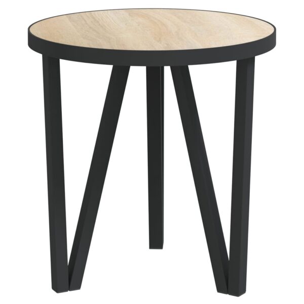 vidaXL Tea Table Sonoma Oak Ã˜13.8" MDF - Image 2