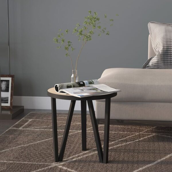 vidaXL Tea Table Sonoma Oak Ã˜13.8" MDF