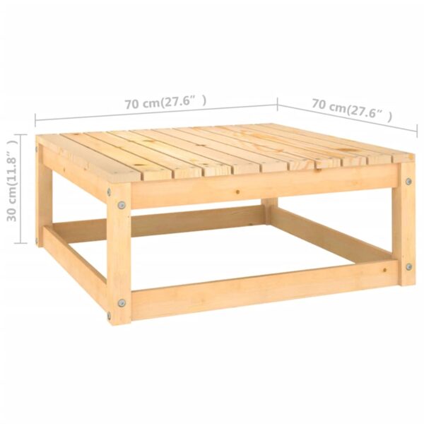 vidaXL 6 Piece Patio Lounge Set with Cushions Solid Wood Pine - Image 12