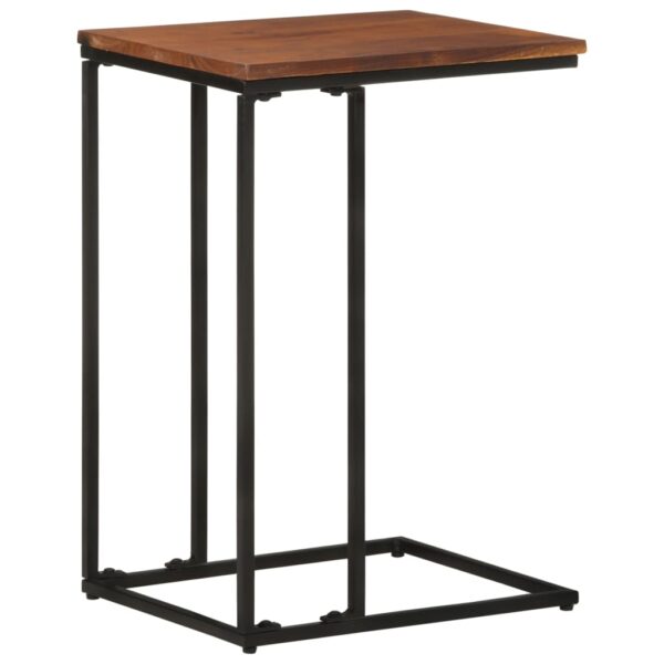 vidaXL Side Table 13.8"x17.7"x25.6" Solid Acacia Wood