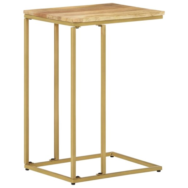 vidaXL Side Table 13.8"x17.7"x25.6" Solid Mango Wood