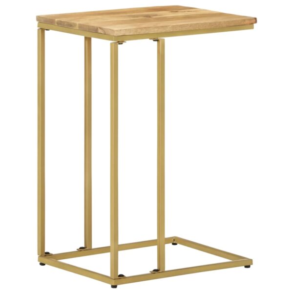 vidaXL Side Table 13.8"x17.7"x25.6" Solid Mango Wood - Image 11