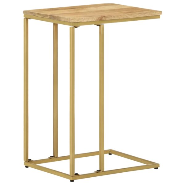 vidaXL Side Table 13.8"x17.7"x25.6" Solid Mango Wood - Image 12