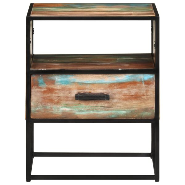 vidaXL Bed Cabinet 15.7"x11.8"x19.7" Solid Reclaimed Wood - Image 2