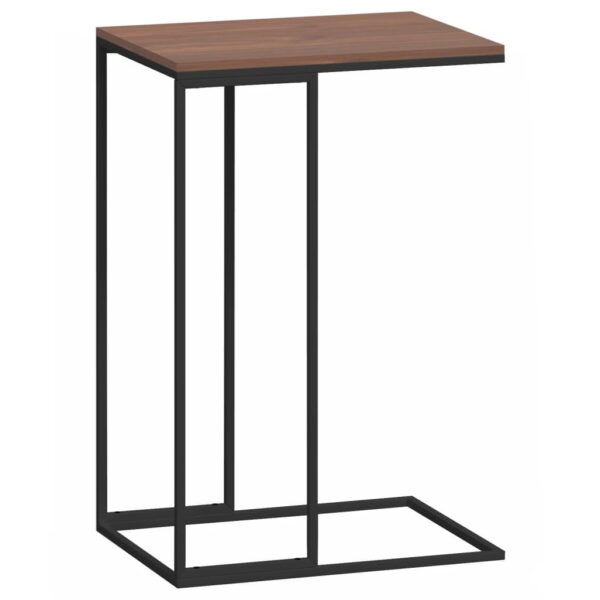 vidaXL Side Table Black 15.7"x11.8"x23.2" Engineered Wood - Image 2