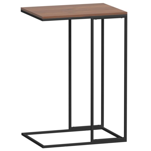 vidaXL Side Table Black 15.7"x11.8"x23.2" Engineered Wood - Image 5