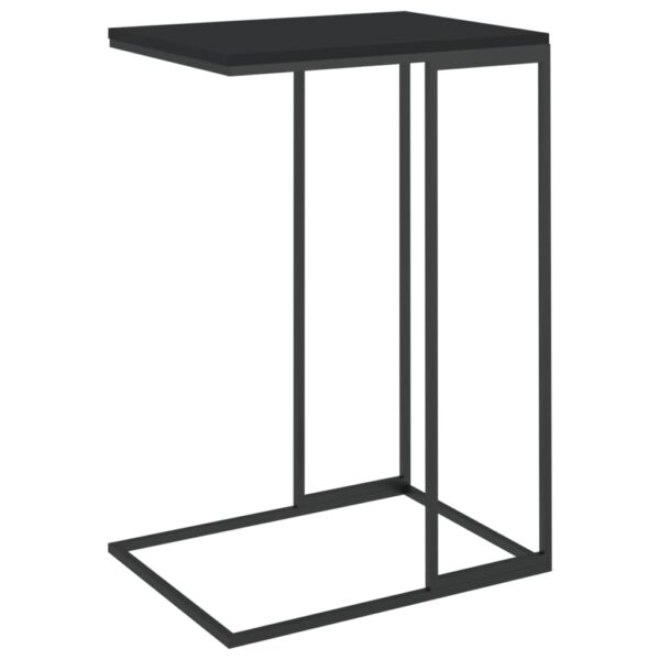 vidaXL Side Table Black 15.7"x11.8"x23.2" Engineered Wood - Image 5