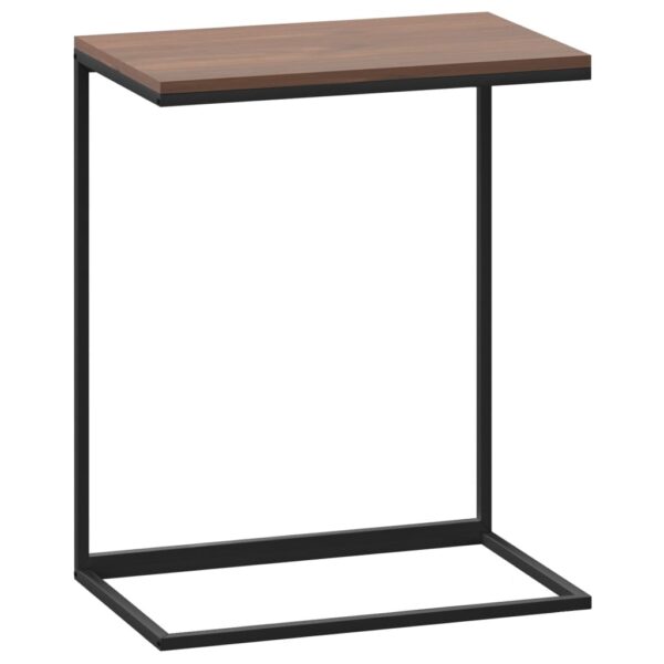 vidaXL Side Table Black 21.7"x13.8"x26" Engineered Wood - Image 2