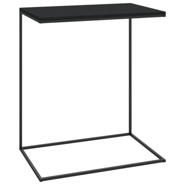 vidaXL Side Table Black 21.7"x13.8"x26" Engineered Wood - Image 2