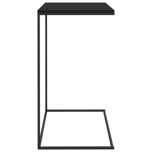 vidaXL Side Table Black 21.7"x13.8"x26" Engineered Wood - Image 4