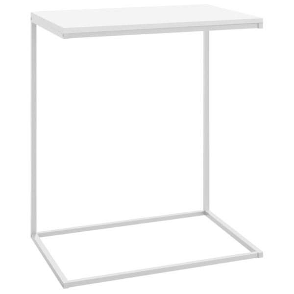 vidaXL Side Table White 21.7"x13.8"x26" Engineered Wood - Image 2