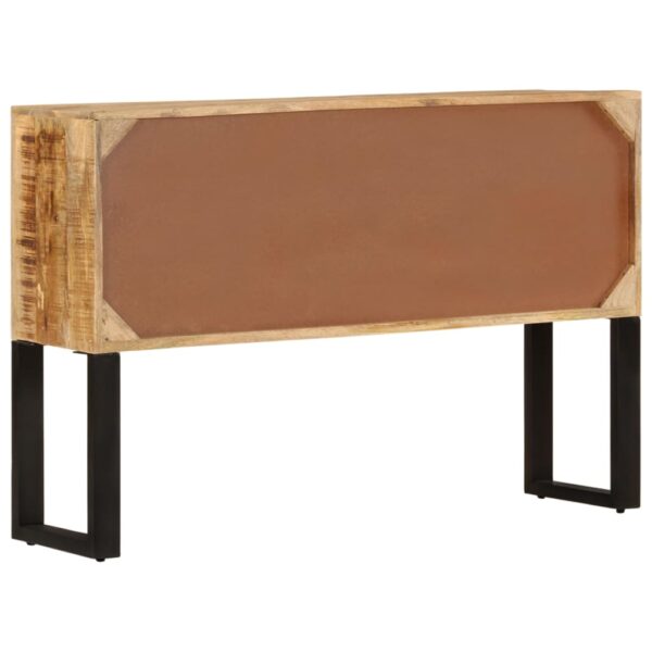 vidaXL Sideboard 43.3"x11.8"x29.1" Rough Mango Wood - Image 3