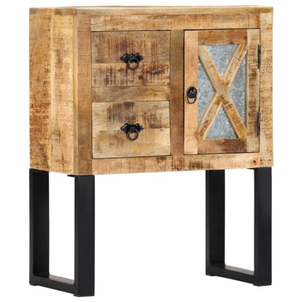 vidaXL Sideboard 23.6"x11.8"x29.9" Solid Mango Wood