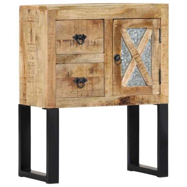 vidaXL Sideboard 23.6"x11.8"x29.9" Solid Mango Wood - Image 12