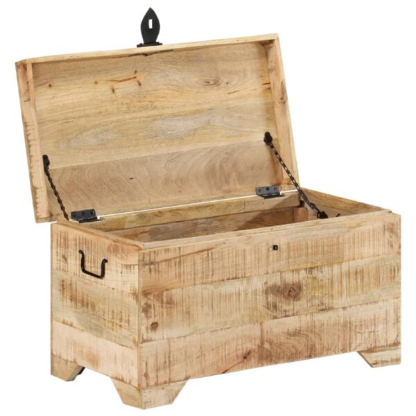 vidaXL Storage Chest Solid Rough Mango Wood - Image 4