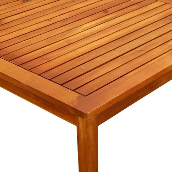 vidaXL Patio Coffee Table 33.5"x33.5"x17.7" Solid Acacia Wood - Image 6