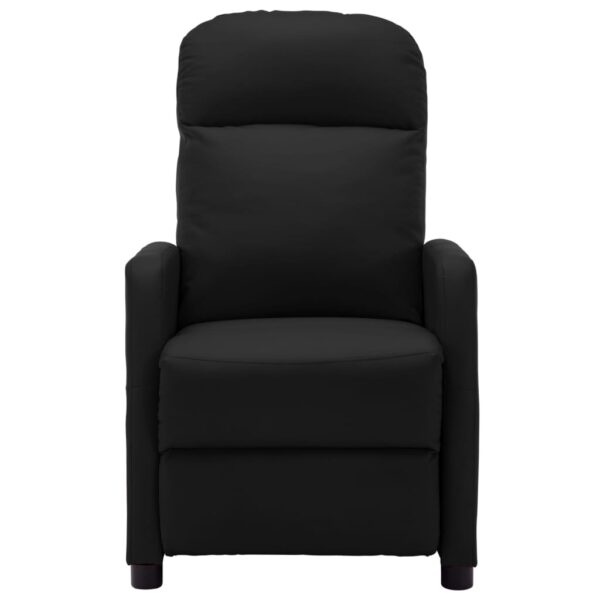 vidaXL Recliner Black Faux Leather - Image 3