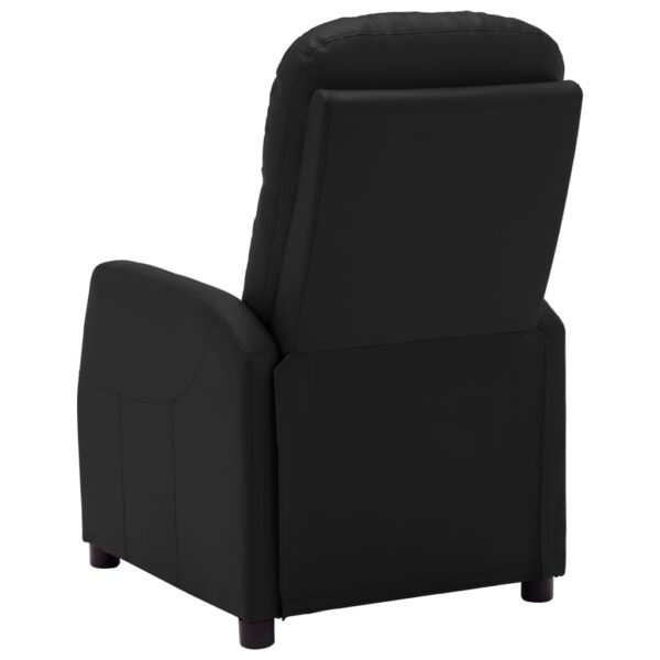 vidaXL Recliner Black Faux Leather - Image 4