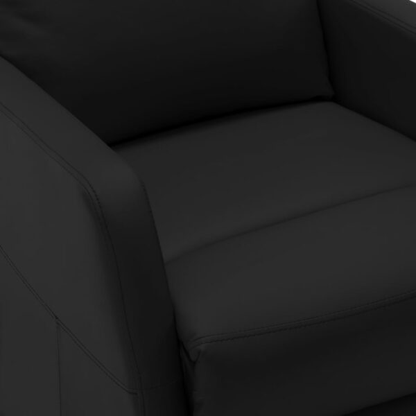 vidaXL Recliner Black Faux Leather - Image 6