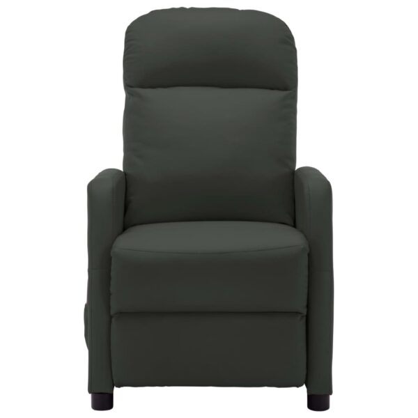 vidaXL Massage Recliner Anthracite Faux Leather - Image 3