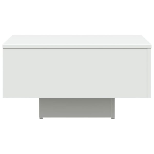 vidaXL Coffee Table White 23.6"x23.6"x12.4" Engineered Wood - Image 5