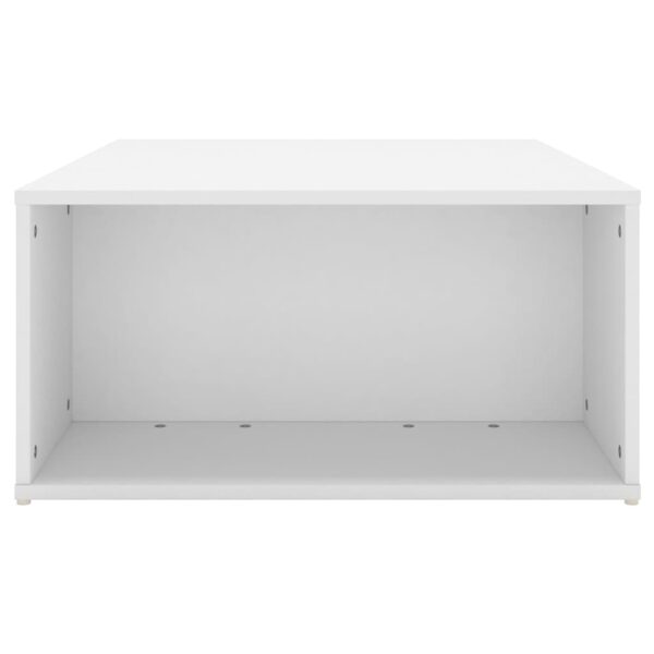 vidaXL Coffee Table White 35.4"x26.4"x13" Engineered Wood - Image 4