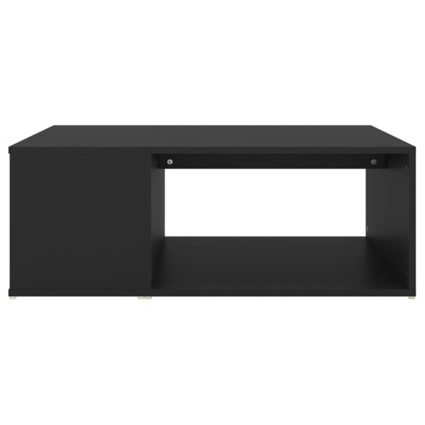 vidaXL Coffee Table Black 35.4"x26.4"x13" Engineered Wood - Image 3