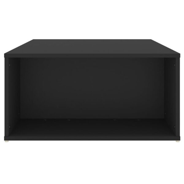 vidaXL Coffee Table Black 35.4"x26.4"x13" Engineered Wood - Image 4