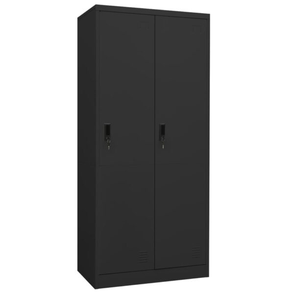 vidaXL Wardrobe Anthracite 31.5"x19.7"x70.9" Steel