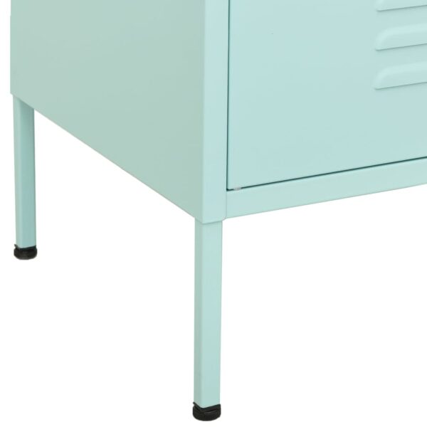 vidaXL Storage Cabinet Mint 31.5"x13.8"x40" Steel - Image 7