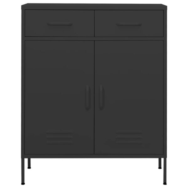 vidaXL Storage Cabinet Anthracite 31.5"x13.8"x40" Steel - Image 2