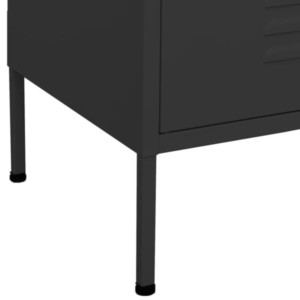 vidaXL Storage Cabinet Anthracite 31.5"x13.8"x40" Steel - Image 7