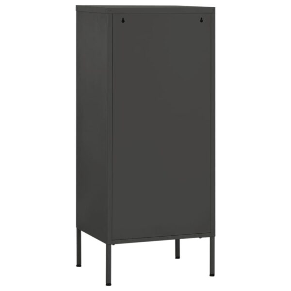 vidaXL Storage Cabinet Anthracite 16.7"x13.8"x40" Steel - Image 5