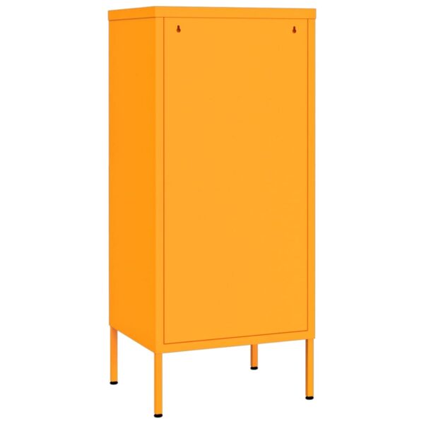 vidaXL Storage Cabinet Mustard Yellow 16.7"x13.8"x40" Steel - Image 5