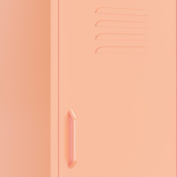 vidaXL Storage Cabinet Pink 16.7"x13.8"x40" Steel - Image 7