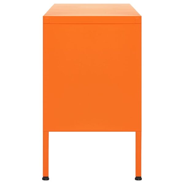 vidaXL TV Stand Orange 41.3"x13.8"x19.7" Steel - Image 4