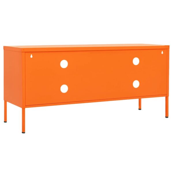 vidaXL TV Stand Orange 41.3"x13.8"x19.7" Steel - Image 5