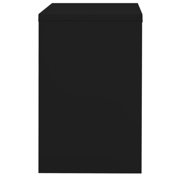 vidaXL Filing Cabinet Black 35.4"x18.1"x28.5" Steel - Image 3